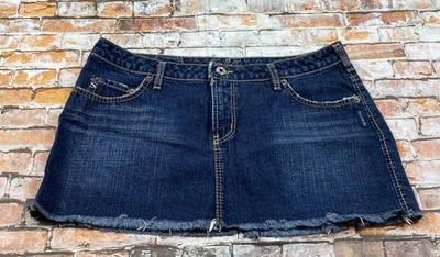 Minifalda vaquera plateada para dama 31 azul corte alto bajo desgastado para mujer Foto 1 de 4