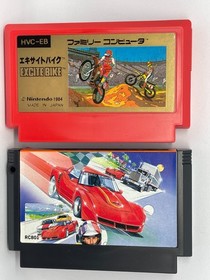 Road Fighter Konami Famicom Nintendo Japan CIB Unused Mint Deadstock  Excitebike