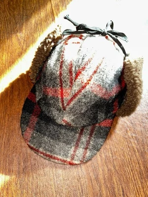 Gorra trampera de lana aislada Polo Ralph Lauren vintage y rara con orejeras. Med. Foto 1 de 3