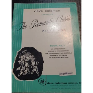 Dave Coleman The Romantic Classics All Organs Sheet Music Book # 2 - Picture 1 of 7