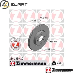 2x BRAKE DISC 230.2359.20 FOR FIAT TIPO BARCHETTA TEMPRA/S.W. BRAVA BRAVO 2.0L - Picture 1 of 8
