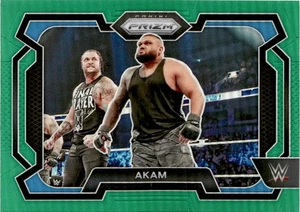Panini Prizm WWE #24 2024 verde Akam - Imagen 1 de 2