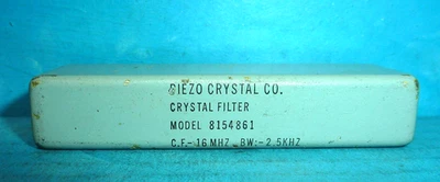 Filtro Piezo Crystal Co. Modelo 8154861 CF = 16 MHz BW = 2,5 kHz Foto 1 de 2