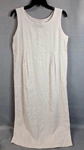 Vermont Country Store Leinenmischung Etuikleid Beige Damen Größe S Ärmellos - Bild 1 von 12