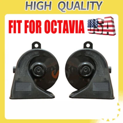 1 Juego de bocina de coche apta para Octavia High Low Foto 1 de 4