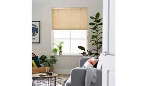 Daylight Bamboo Roller Plain Blind Shade Window Sun - Natural Bamboo - Picture 1 of 6