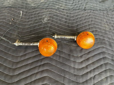 Par de intermitentes traseros Honda CB360T 1974 L y R ámbar motocicleta #3032E Foto 1 de 4