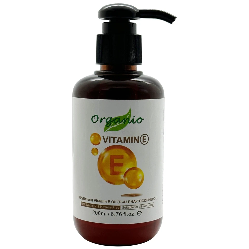 Natural Vitamin E Oil 100% Pure - (87% D-Alpha Tocopherol) Very thick Oil 100ml+ - image 1 of 4