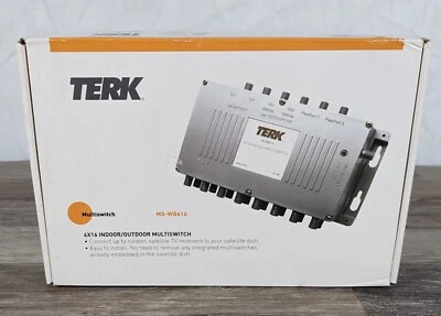 Terk MS-WB616 DIRECTTV Compatible 6x16 Wide-Band Multiswitch New Open Box - Image 1 of 4