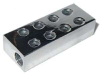 NOS Aluminum Nitrous Distribution Block 1/8NPT Female 16750-C-SNOS - Image 1 of 3