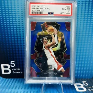 Jabari Smith Jr. 2022 Select Premier Level Blue Silver Prizm RC #184 PSA 10 - Picture 1 of 2