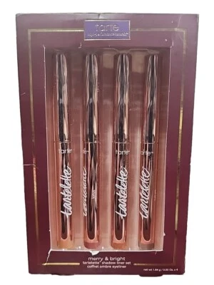 Tarte Merry & Bright Tartelette Shadow Liner Set 4 Shadow Stick Eyeliner New - Image 1 of 2