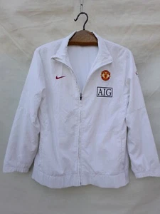 Nike Vintage 90s Track Jacket Boy's Extra Large White Football Warm up Training - Picture 1 of 15