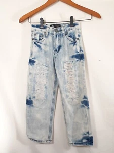 Road Narrows Acid Wash Distressed Jeans Kids Blue Size 5 - Picture 1 of 6