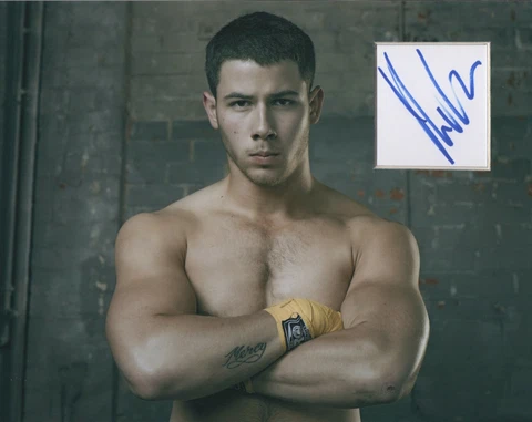 NICK JONAS Signed 10x8 Photo Display JONAS BROTHERS COA Cover