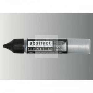 LINER ABSTRACT 029 ARGENTO IRIDESCENTE - ACRILICO A SPESSORE 27 ML - Imagen 1 de 5