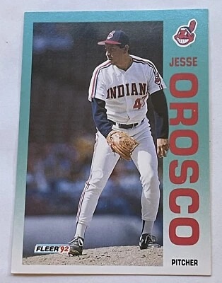 Jesse Orosco 1992 Fleer #121 Cleveland Indians - Image 1 of 2