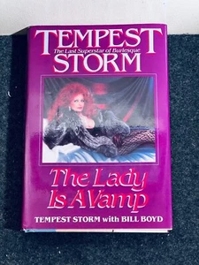 SIGNED “To Debbie” by TEMPEST STORM The Lady Is a Vamp HC/DJ 1st Printing - Picture 1 of 6