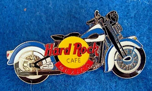 CIUDAD DE MÉXICO AZUL BLANCO TANQUE MOTO MOTO BLANCO MOLDURA 3LT Hard Rock Café PIN - Imagen 1 de 1