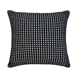 Bambury Waffle Fabric Dora Square Cushion Sofa/Couch Pillow 50x50cm Black - Picture 1 of 4