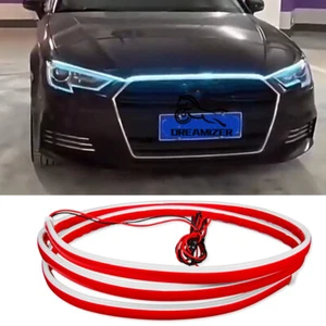 71" Car LED Hood Light Strip White Running Daytime Lights For Audi A3 A4 A5 A6 - Picture 1 of 13