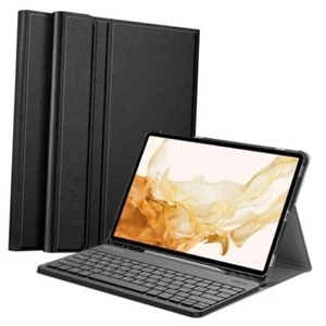 Keyboard Case for Samsung Galaxy Tab S8 Plus 2022/S7 FE 2021/S7 Plus Black - Picture 1 of 7