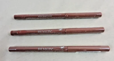 Lot of 3 Revlon ColorStay Longwear Lip Liner Definer IN Shade Rose (Sealed) - Image 1 of 3