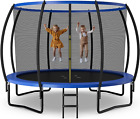 Trampoline, 8Ft 10Ft 12Ft Astm Approved Recreational Trampoline With Enclosure,