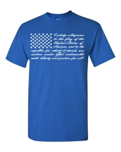 I Pledge Allegiance to the Flag United States America Flag Men's Tee Shirt 885 - Picture 1 of 81
