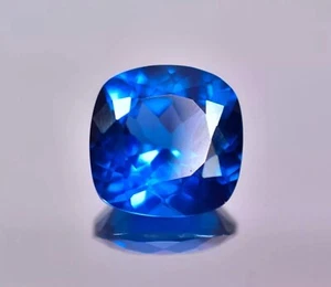 AAA Flawless Blue 10.33 Ct Tanzania Tanzanite Loose Cushion Cut Gemstone - Picture 1 of 6