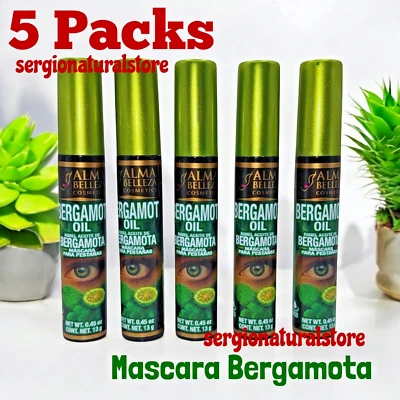 5 Packs Mascara Bergamota Rimel Oil Black Aceite Waterproof Strengthening - Image 1 of 4
