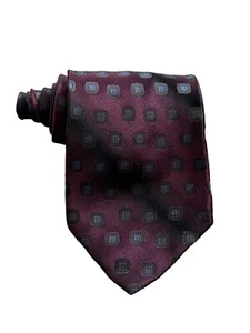 Barcelona Krawatte 4" breit 60" lang rot Seide Made in Italy - Bild 1 von 9