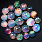 200 Ct Natural Boulder Opal Doublet Round Cut Rare Loose Gemstone Certified Lot