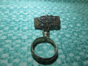 VTG WWII Sterling Craft by Coro Sweetheart Brooch /Air Force Wings Propeller / U - Picture 1 of 6