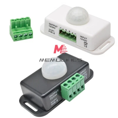 DC 12V-24V 6A Automatic Adjustable Infrared PIR Motion Sensor Switch Module - Image 1 of 4