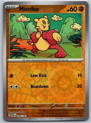 Mienfoo 096/182 Reverse Holo SV04: Paradox Rift NM - Image 1 of 2