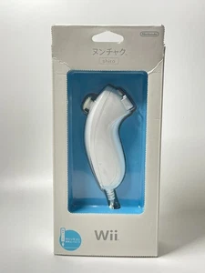 Genuine Nintendo Wii Nunchuck In Original Box Tested & Working Wii U White - Picture 1 of 12