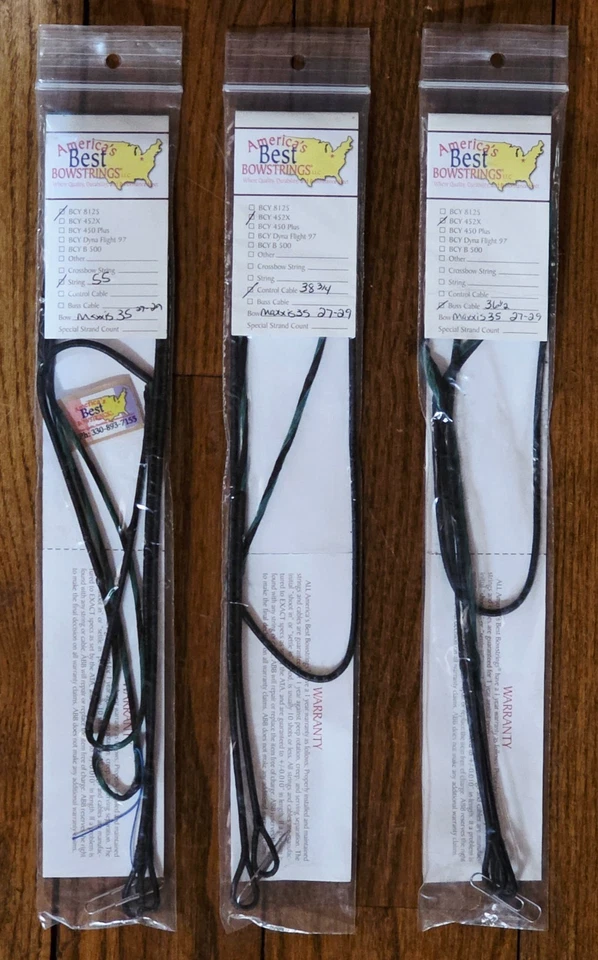 ABB- Maxxis 35 String/Cable Set- Buss 36 1/2", Control 38 3/4", String 55" - Image 1 of 1