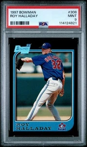 🔥1997 Bowman #308 Roy Halladay 1st Bowman Toronto Blue Jays PSA 9🔥 - Bild 1 von 2