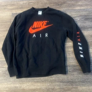 Maglione pullover Nike Air taglia M nero vintage raro difficile da trovare - Foto 1 di 6