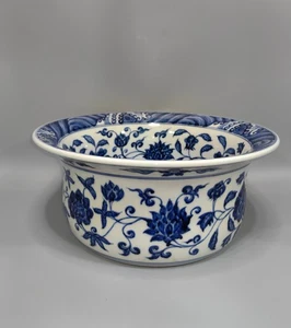 XL Beautiful China Ming dynasty blue and white porcelain bowl - Picture 1 of 9