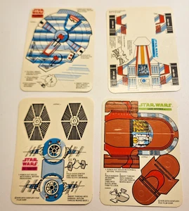 1978 Star Wars Gen. Mill Adpac Punch Out FULL SET X-wing-TIE-Falcon-Land Speedr  - Picture 1 of 6