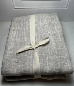 West Elm Crossweave Blackout Curtain ~ 48”W x 108”L ~ Belgian Flax - Picture 1 of 3