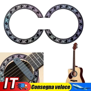 Guitar Circle Sticker Adhesive Inlay Stickers Decals for Acoustic (40 41 inch ) - Afbeelding 1 van 8