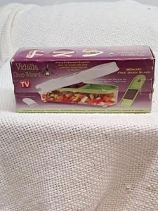 NIB Original Vidalia Chop Wizard Two Dicer Blades & Cleaner Green Chopper FED - Picture 1 of 8