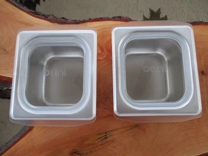 Juego de 2 contenedores de repuesto de acero inoxidable para estación de topping de pizza Ooni - Imagen 1 de 2