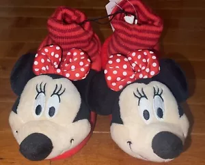 Minnie Mouse Girls Slippers House Shoes Size XL (11/12) New - Picture 1 of 5