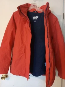 Giacca donna Lands End impermeabile antivento con cappuccio squall taglia small antistatica - Foto 1 di 18