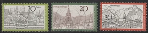 Germany 1970 SC# 1047 - 1049 - Town Type of 1969 Used # 202 - Picture 1 of 2