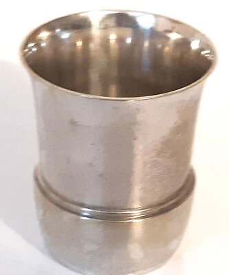 TIMBALE EN METAL ARGENTE ANCIENNE - Photo 1/4